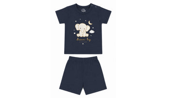 Baby's Navy Dream T-Shirt & Shorts Set (Dream Big Little One)