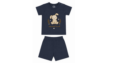 Baby's Navy T-Shirt & Shorts Set (Tiny And Loved)