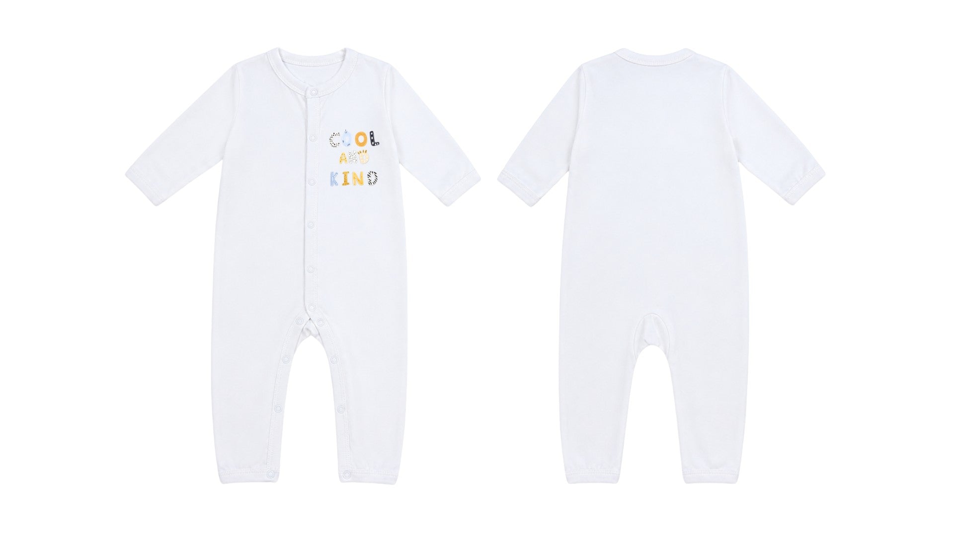 Sleeping Suit: Premium Cotton-Blend "Cool And Kind" White Casual Essentials