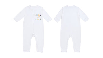 Sleeping Suit: Premium Cotton-Blend "Cool And Kind" White Casual Essentials