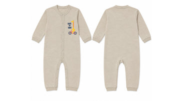 Baby's Beige Sleeping Suit (Enjoy The Today)