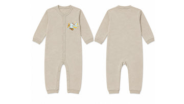 Baby's Beige Sleeping Suit (Wooden Plane)
