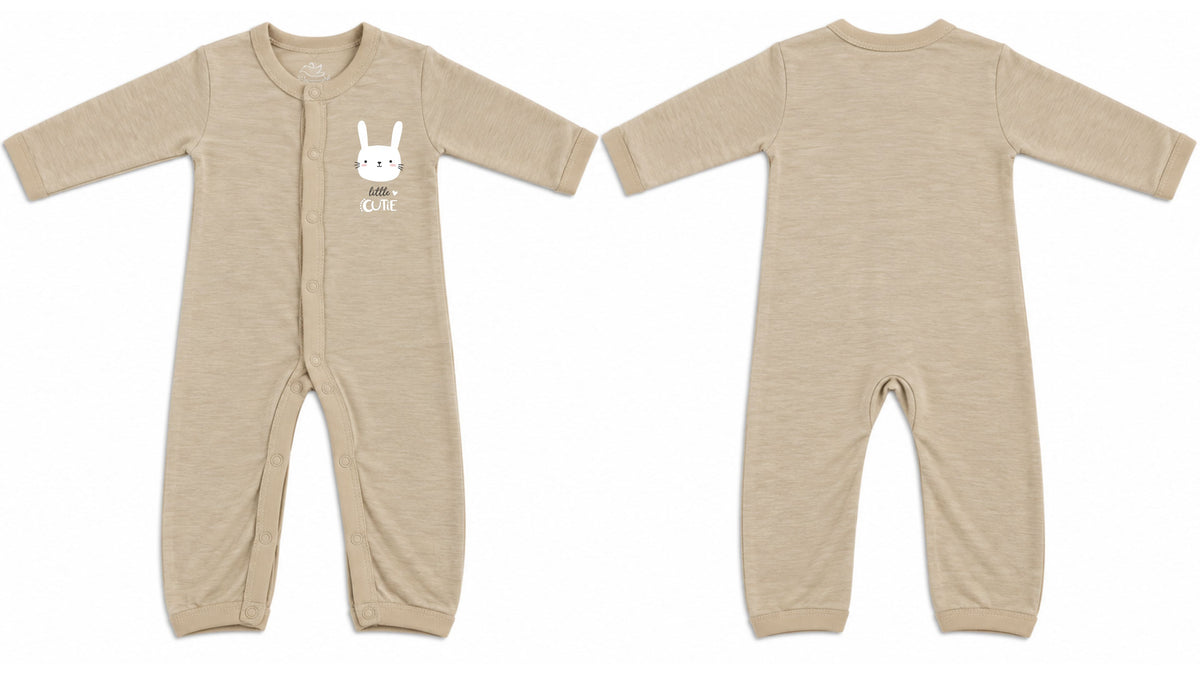 Beige Cutie Baby Sleepsuit