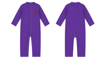 Sleeping Suit: Premium Cotton-Blend "The Nest" Purple Casual Essentials