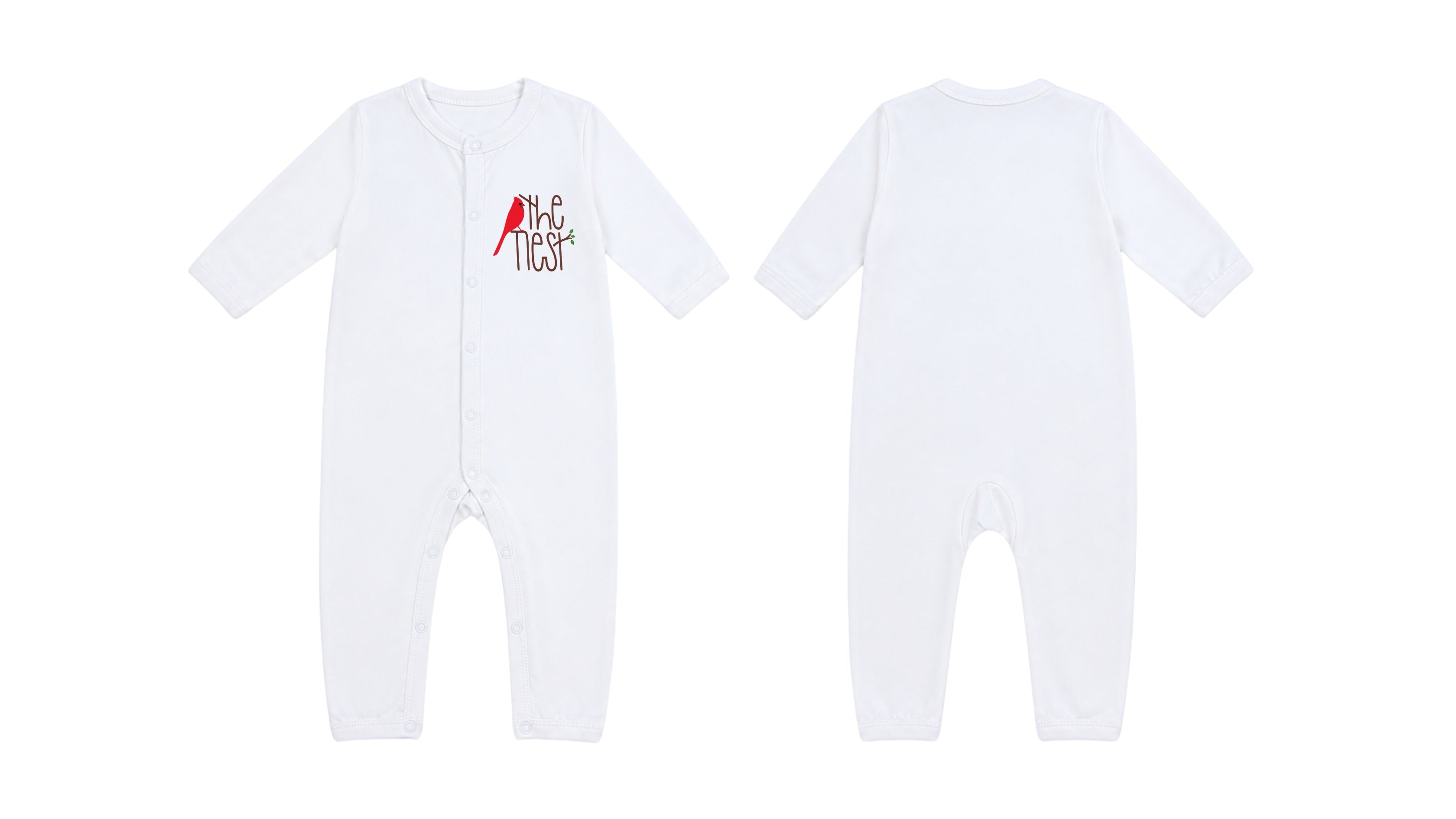 Sleeping Suit: Premium Cotton-Blend "The Nest" White Casual Essentials