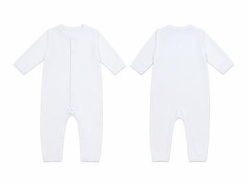 Sleeping Suit: Premium Cotton-Blend "Solid" White Casual Essentials