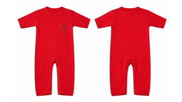 Sleeping Suit: Premium Cotton-Blend "The Nest" Red Casual Essentials
