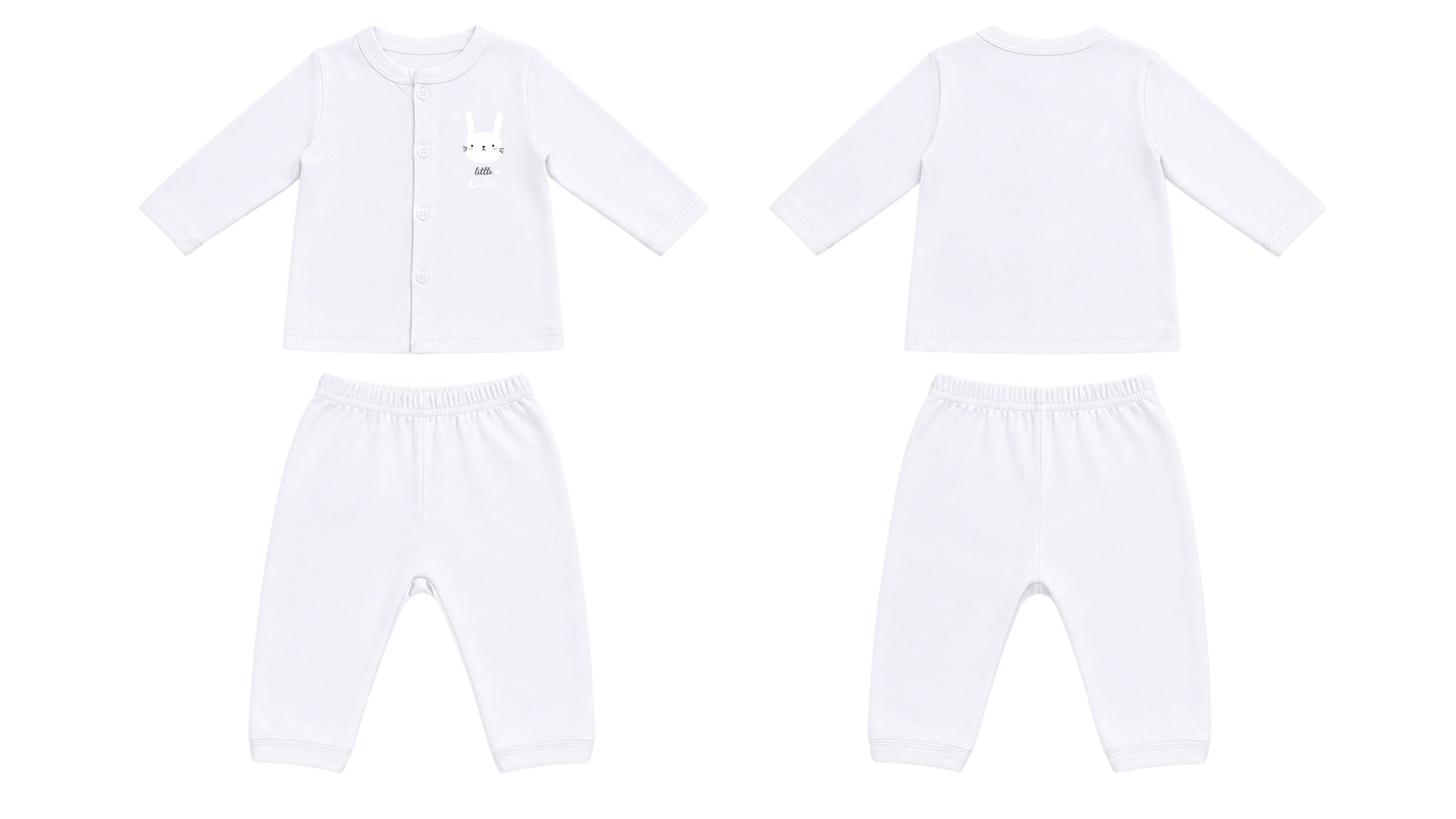 Jabla + Pajama: Premium Cotton-Blend "Little Cutie" Wood Ash Casual Essentials