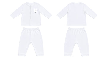 Jabla + Pajama: Premium Cotton-Blend "Little Cutie" Wood Ash Casual Essentials