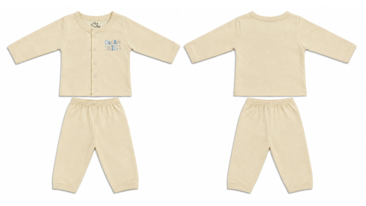 Jabla + Pajama: Premium Cotton-Blend "Dream Big" Wood Ash Casual Essentials