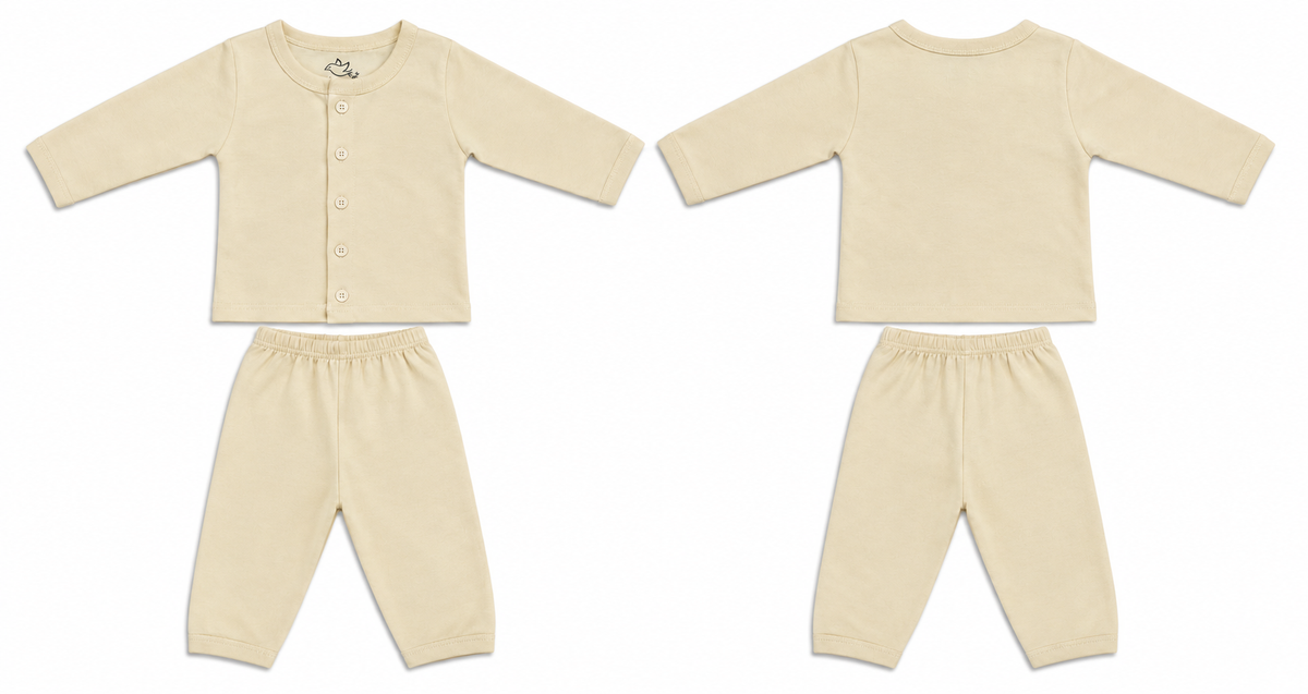 Jabla + Pajama: Premium Cotton-Blend "Solid" Wood Ash Casual Essentials