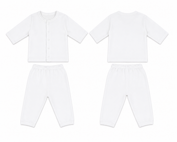 Jabla + Pajama: Premium Cotton-Blend "Solid" White Casual Essentials