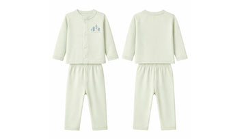 Jabla + Pajama: Premium Cotton-Blend "Home" Mint Green Casual Essentials