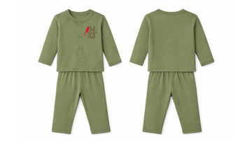 Jabla + Pajama: Premium Cotton-Blend "The Nest" Olive Green Casual Essentials
