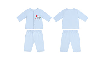 Jabla + Pajama: Premium Cotton-Blend "The Nest" Light Blue Casual Essentials