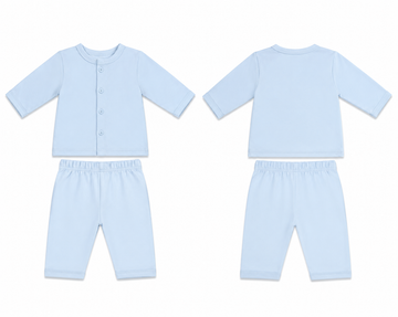 Jabla + Pajama: Premium Cotton-Blend "Solid" Light Blue Casual Essentials