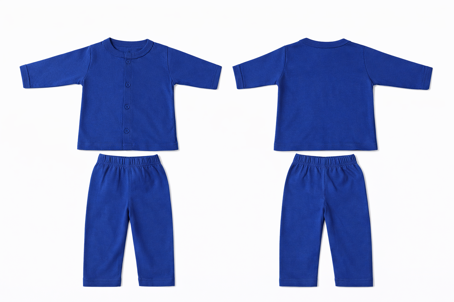 Jabla + Pajama: Premium Cotton-Blend "Solid" Royal Blue Casual Essentials