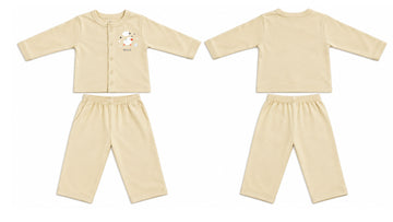 Jabla + Pajama: Premium Cotton-Blend "Hello Chick" Off-White Casual Essentials