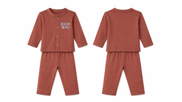 Jabla + Pajama: Premium Cotton-Blend "Dream Big" Rust Casual Essentials