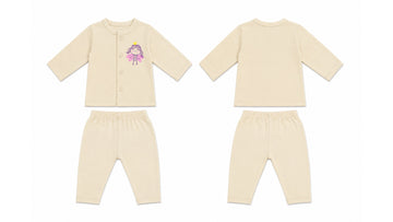 Jabla + Pajama: Premium Cotton-Blend "Little Fairy" Beige Casual Essentials