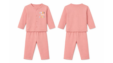 Jabla + Pajama: Premium Cotton-Blend "Cool And Kind" Pink Casual Essentials