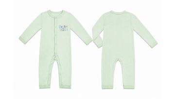 Sleeping Suit: Premium Cotton-Blend "Dream Big" Mint Green Casual Essentials