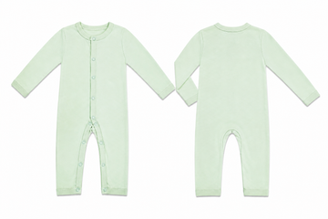 Sleeping Suit: Premium Cotton-Blend "Solid" Mint Green Casual Essentials