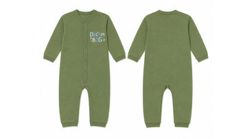 Baby's Olive Green Sleeping Suit (Dream Big)