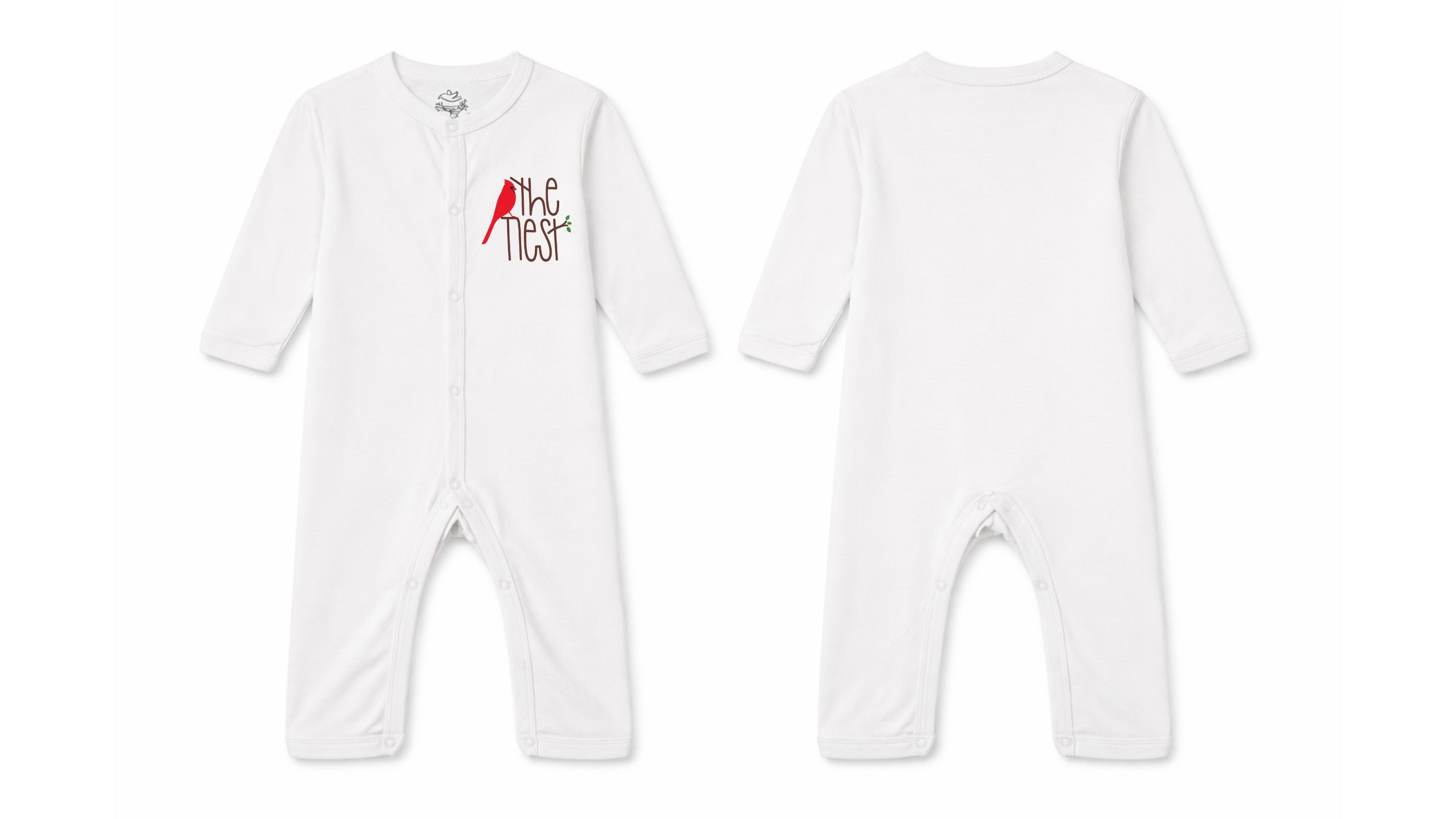 Sleeping Suit: Premium Cotton-Blend "The Nest" White Casual Essentials
