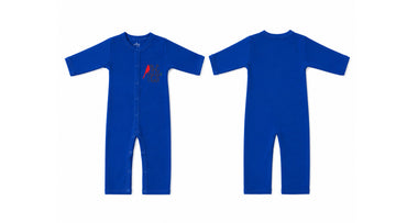 Sleeping Suit: Premium Cotton-Blend "The Nest" Royal Blue Casual Essentials