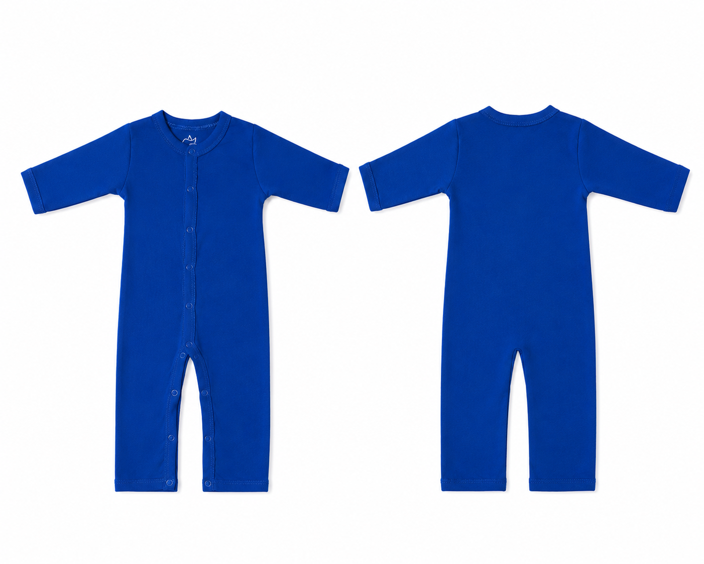 Sleeping Suit: Premium Cotton-Blend "Solid" Royal Blue Casual Essentials