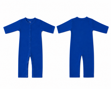 Sleeping Suit: Premium Cotton-Blend "Solid" Royal Blue Casual Essentials