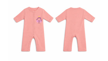 Sleeping Suit: Premium Cotton-Blend "Little Fairy" Pink Casual Essentials