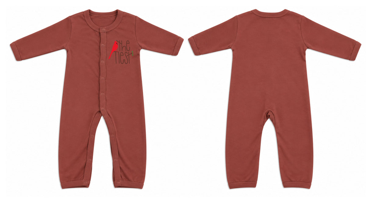 Sleeping Suit: Premium Cotton-Blend "The Nest" Rust Casual Essentials
