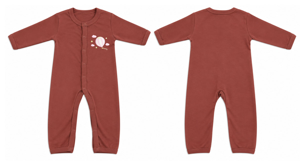 Sleeping Suit: Premium Cotton-Blend "Hot Balloon" Rust Casual Essentials