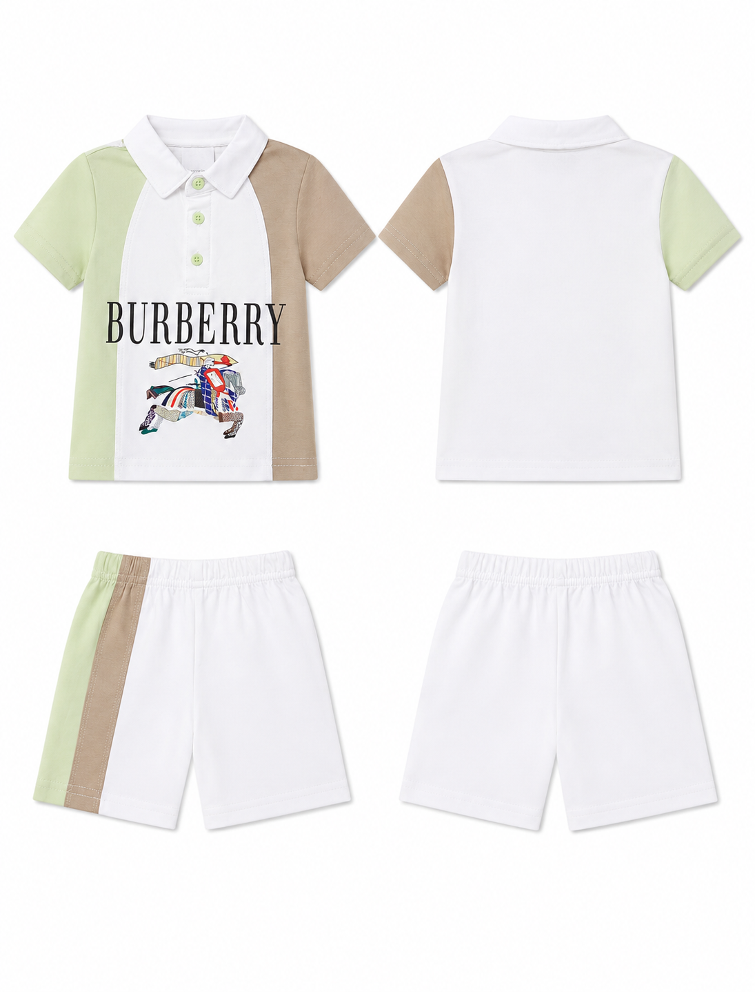 Baby's ColorBlock Polo & Short Set