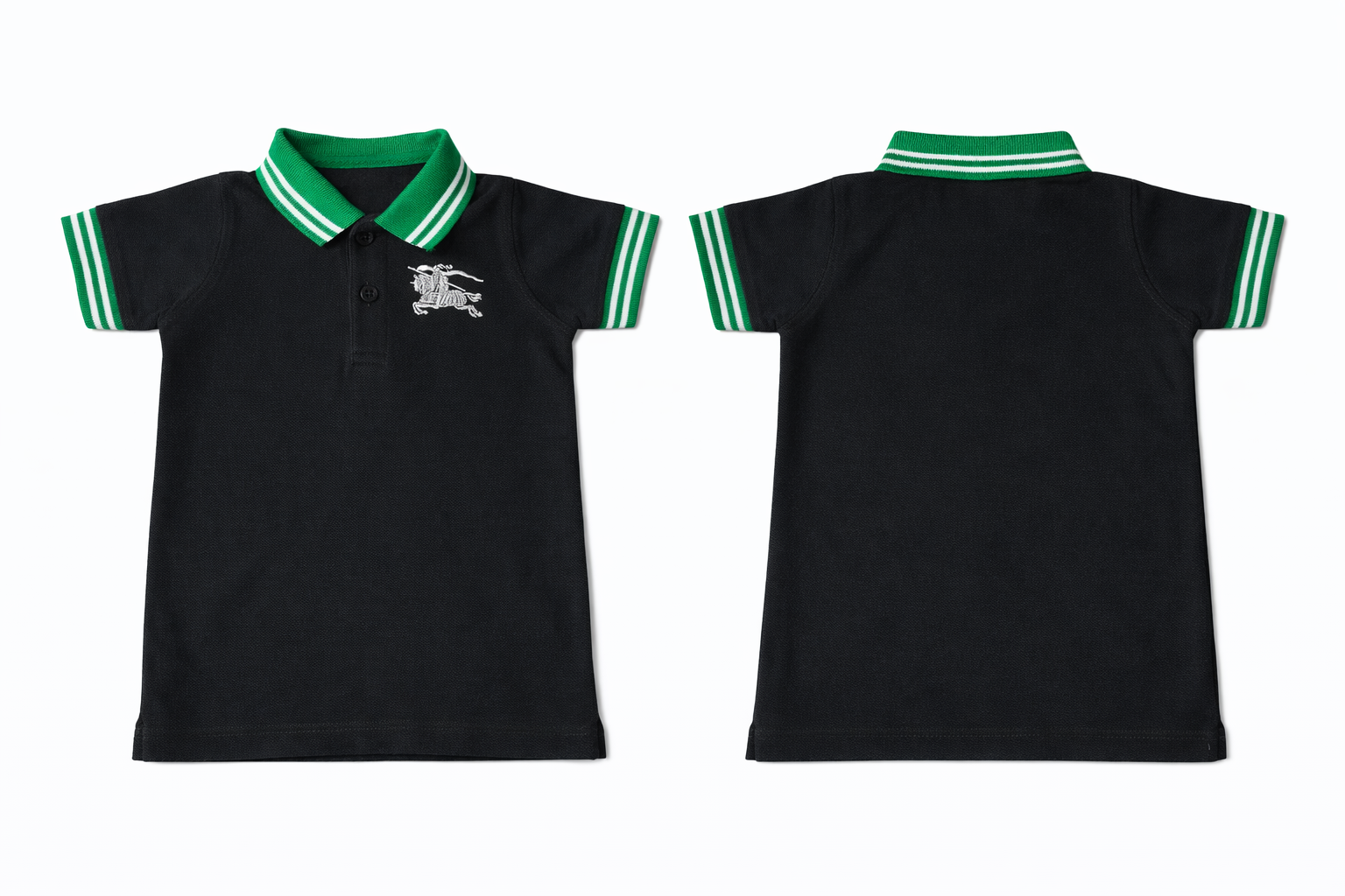 Polo T-Shirt: Premium Cotton Black Casual Essentials