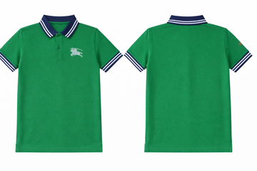 Polo T-Shirt: Premium Cotton Green Casual Essentials
