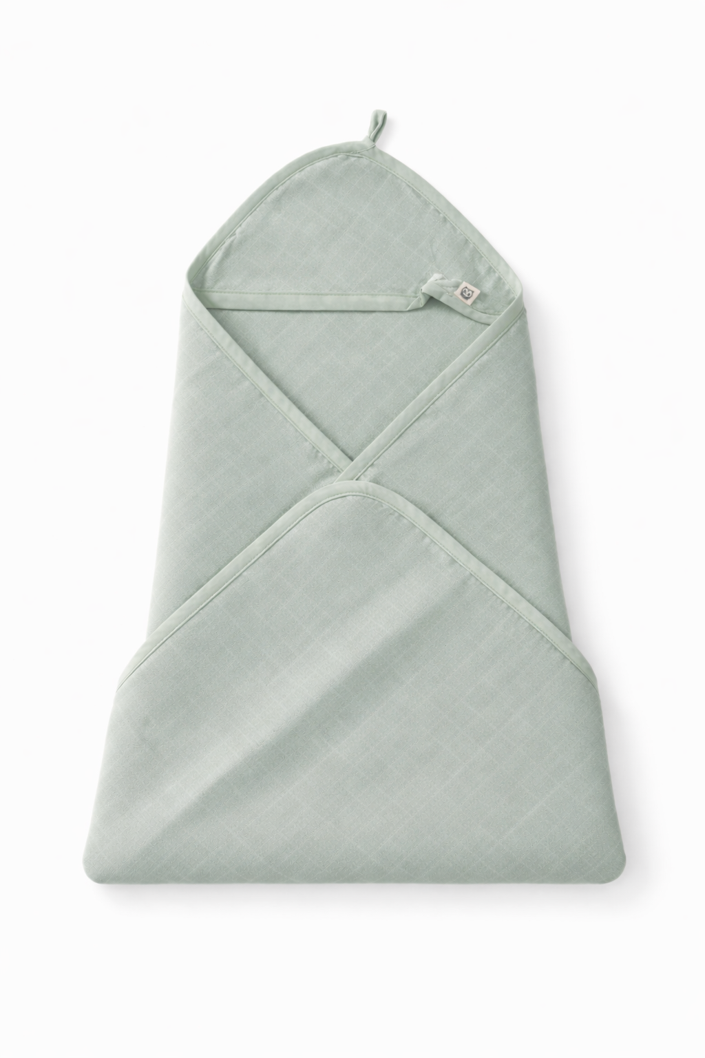 Muslin Wrap Sheet Sage Green Hooded