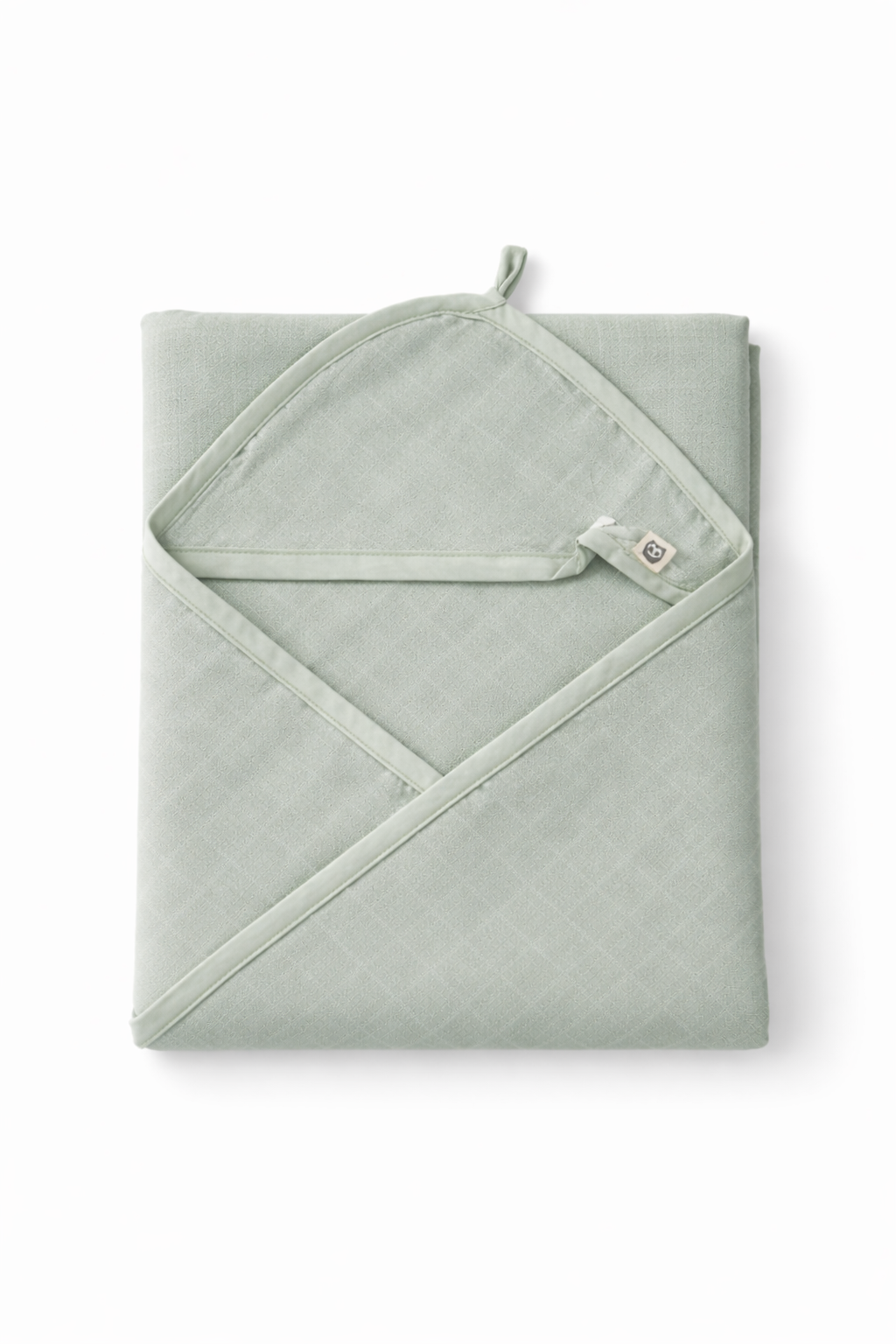 Muslin Wrap Sheet Sage Green Hooded