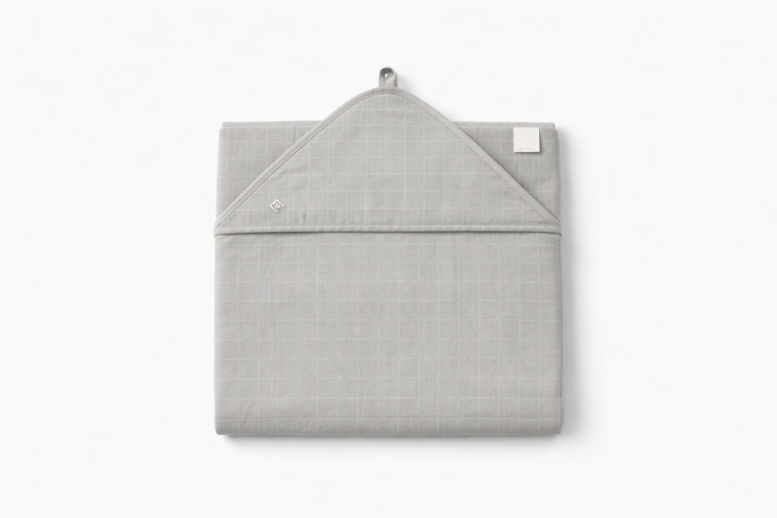 Muslin Wrap Sheet Light Grey Hooded