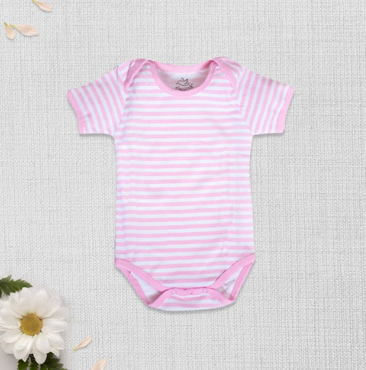 Pink Stripes Bodysuit