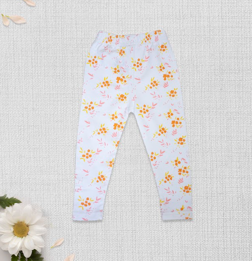 White Flower Garden Tights