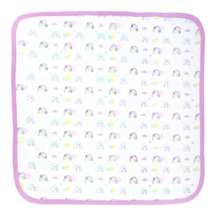 Rainbow Bliss hooded Swaddle sheet