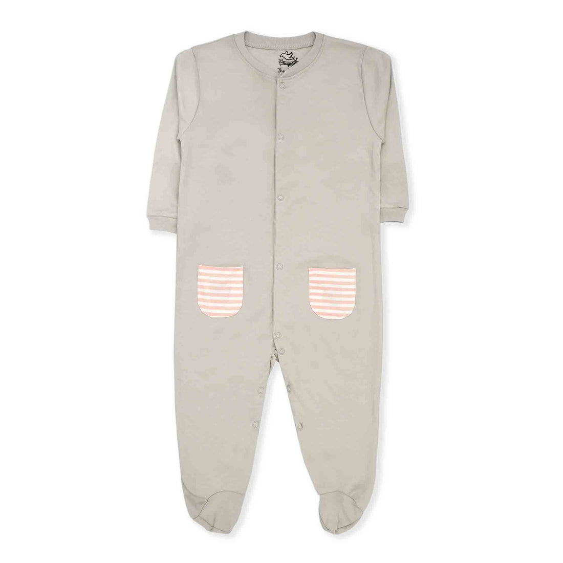 Grey skies sleeping suit