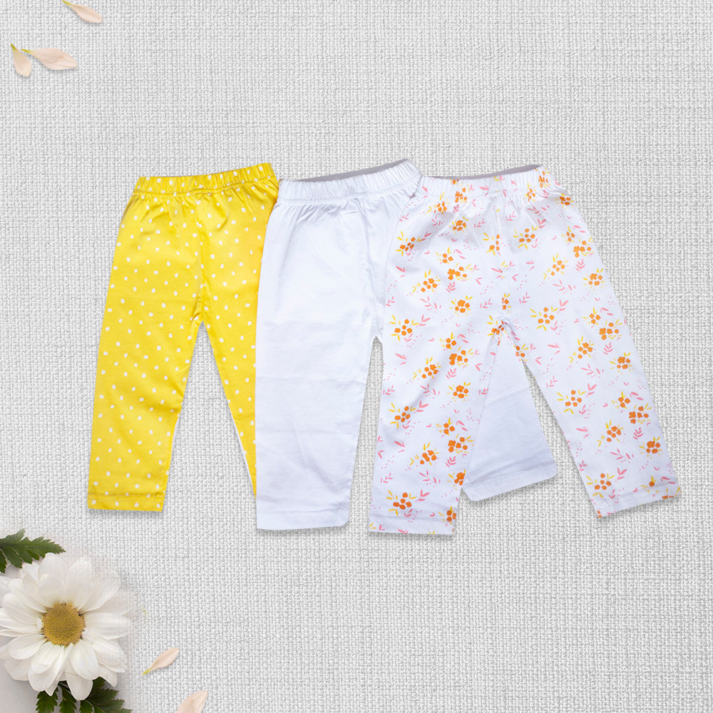 FLOWER GARDEN-Tight(Floral Whit) Pack of 3