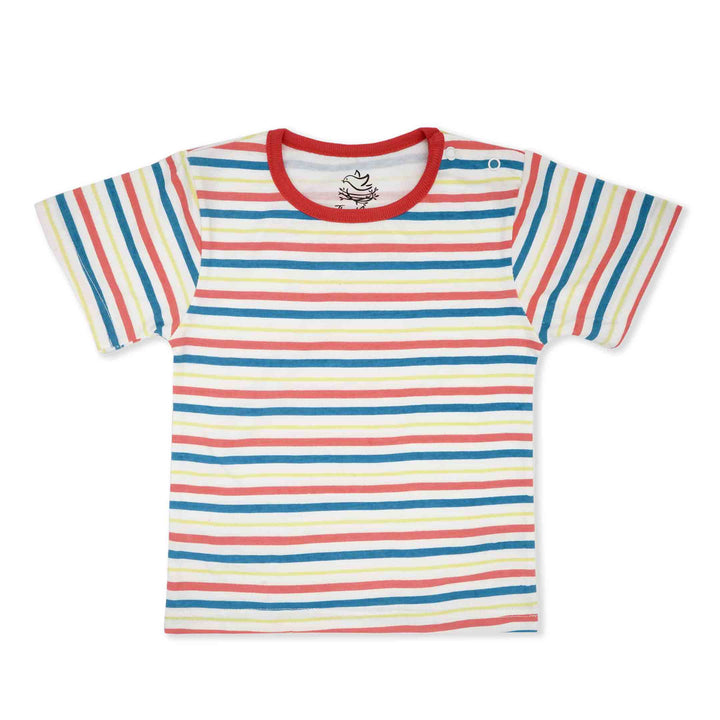 FUN IN THE SEA STRIPE SHORT SLEEVE TEE