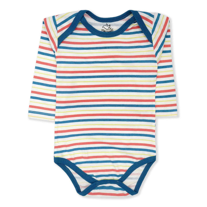 Fun In The Sea Stripe Long Sleeve Bodysuit