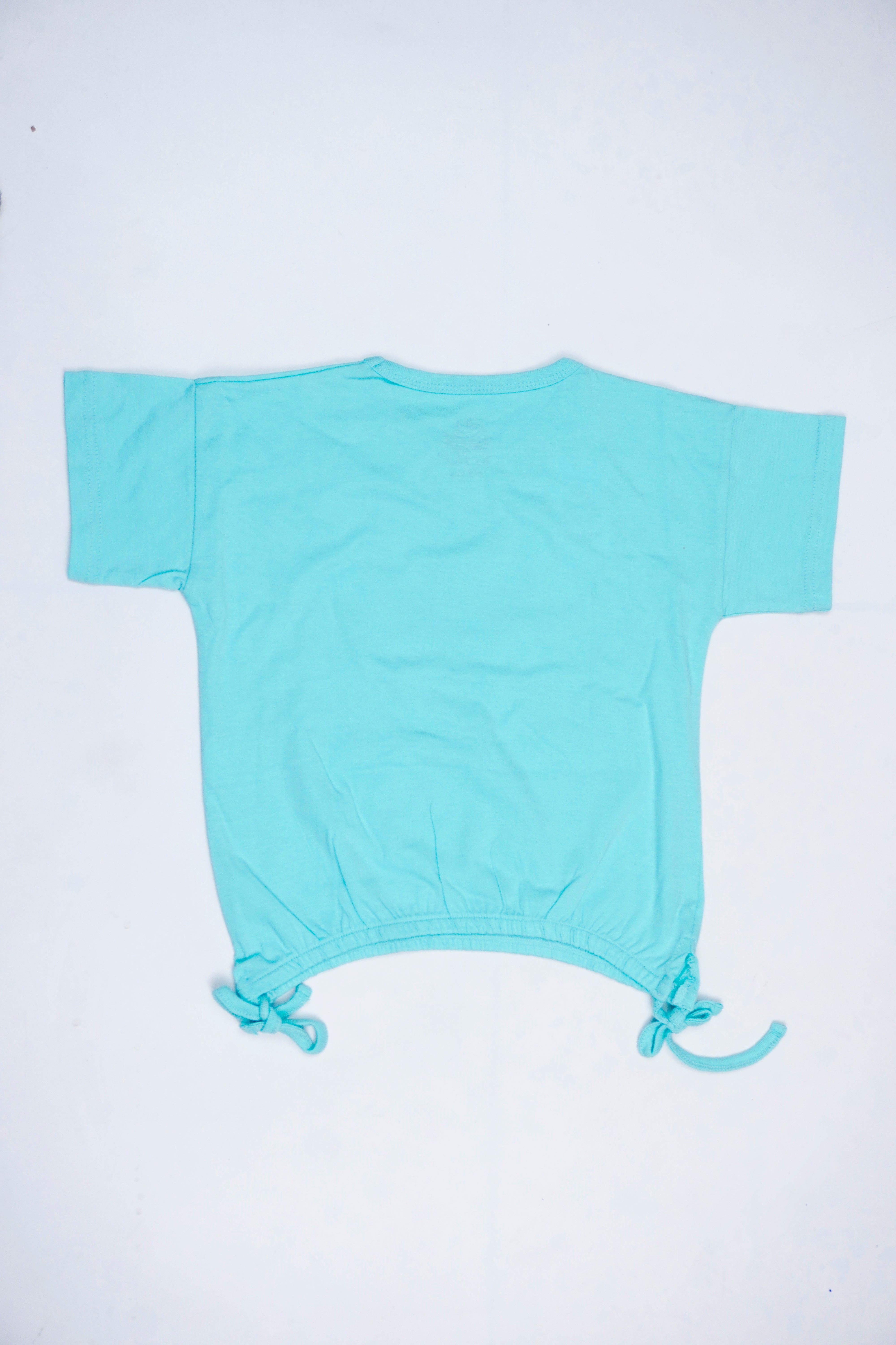 Shower Me With Love Tie-Hem T-Shirt