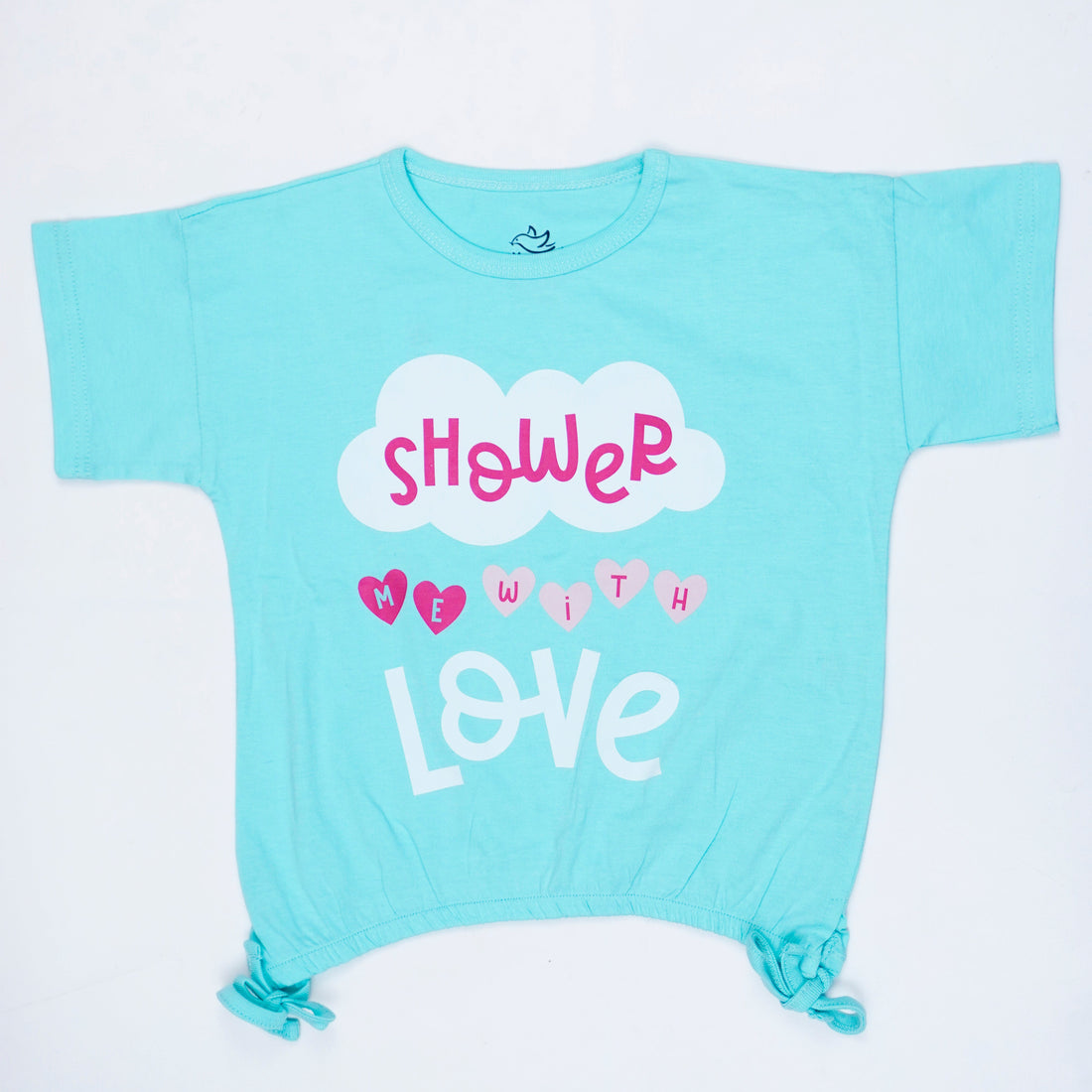 Shower Me With Love Tie-Hem T-Shirt